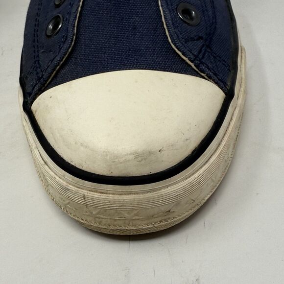 Converse John Varvatos Sneakers Mens 9 Blue Canvas Slip On Low Top Shoes - Picture 7 of 16